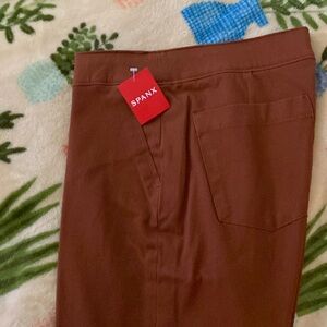 SPANX cognac color L leggings